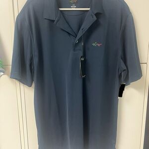 GREG NORMAN POLO SHIRT,BLUE (MEDIUM) NWT
